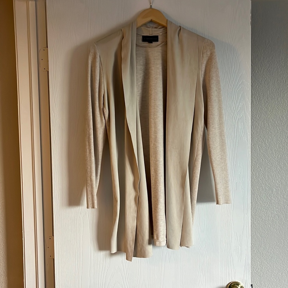 Long draped cardigan